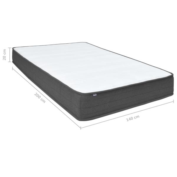 Boxspringbett Dunkelgrau Stoff 180x200 cm