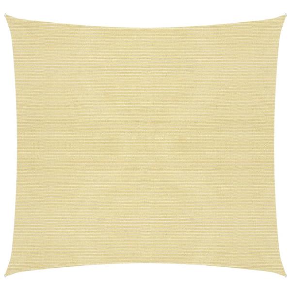 Sonnensegel 160 g/m² Beige 6x6 m HDPE