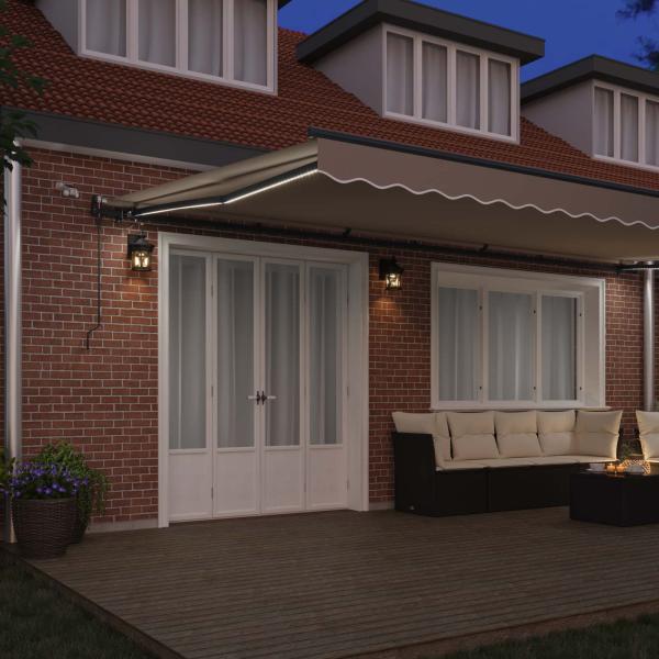 Markisenstoff mit Beige 600 x 300 cm Polyester