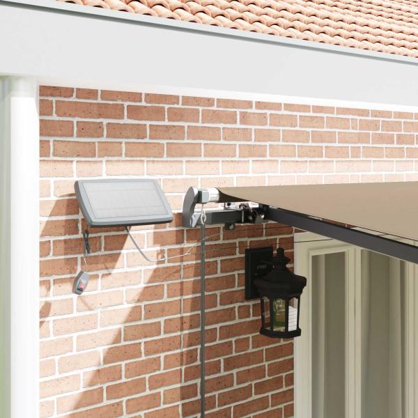 Einziehbare Markise Beige 600 x 350 cm Stoff