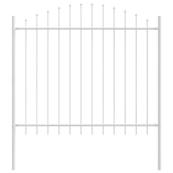 Gartenzaun WOERDEN 8 pcs 170 x 165 cm Pulverbeschichteter Stahl