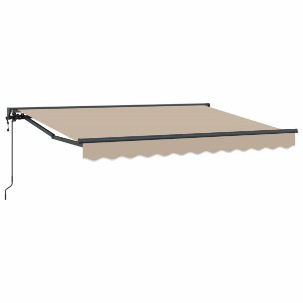 Elektrische ausziehbare Markise Beige 3,5 x 2 m