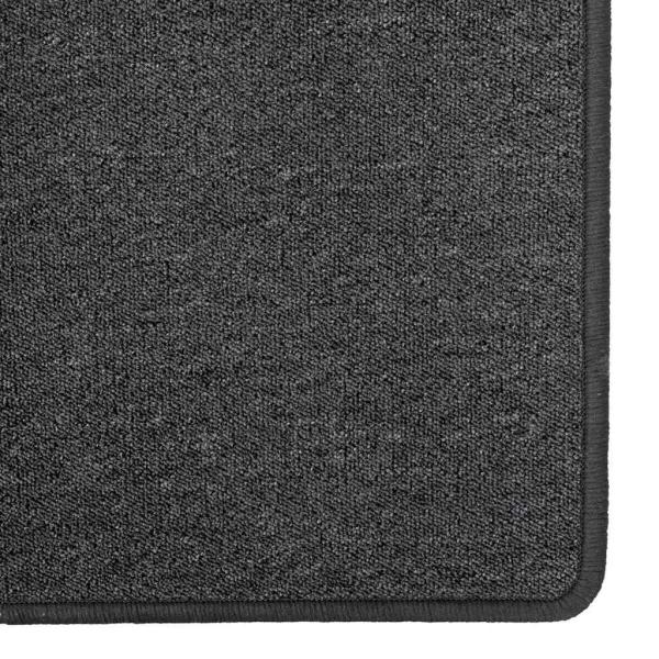 Teppichläufer Dunkelgrau 100 x 300 cm 100% Polypropylen