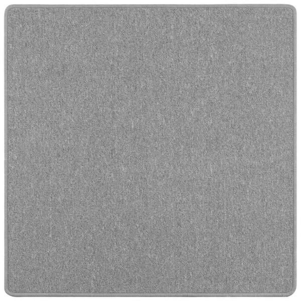 Teppichläufer Hellgrau 100 x 100 cm 100% Polypropylen