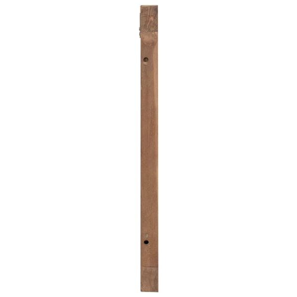 Bettkopfteil Natur Massivholz Teak