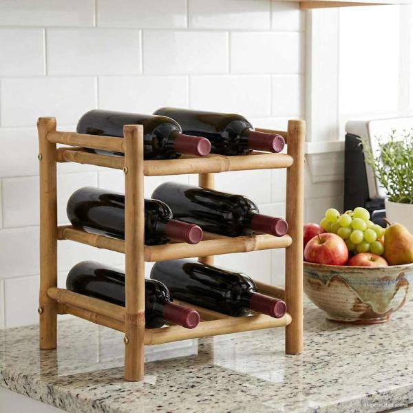 ARDEBO.de - Weinregal Bambus Natur
