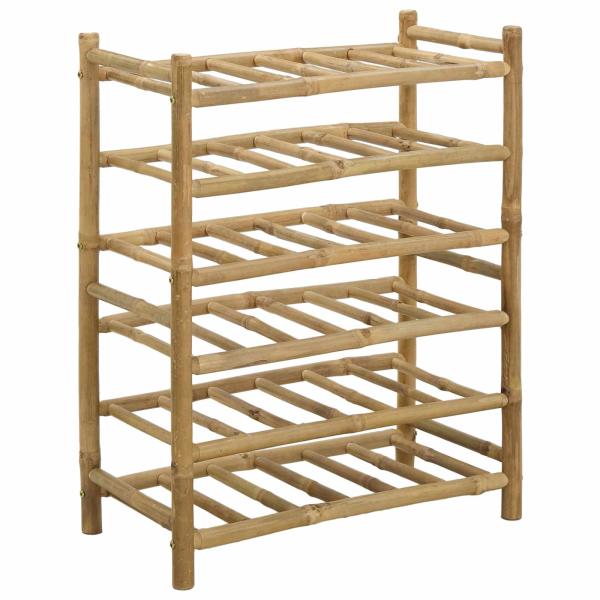 Weinregal Natur 57 x 29,5 x 72 cm Bambus