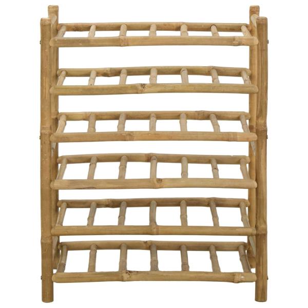 Weinregal Natur 57 x 29,5 x 72 cm Bambus