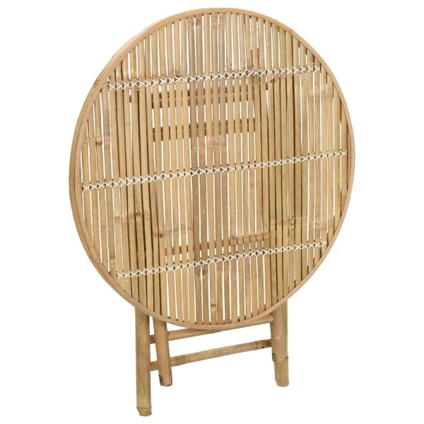 Gartentisch Natur 80 x 70 cm Bambus
