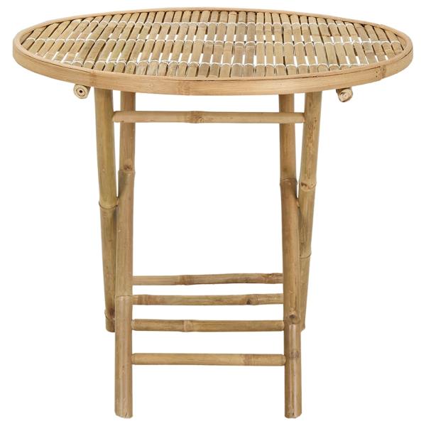 Gartentisch Natur 80 x 70 cm Bambus