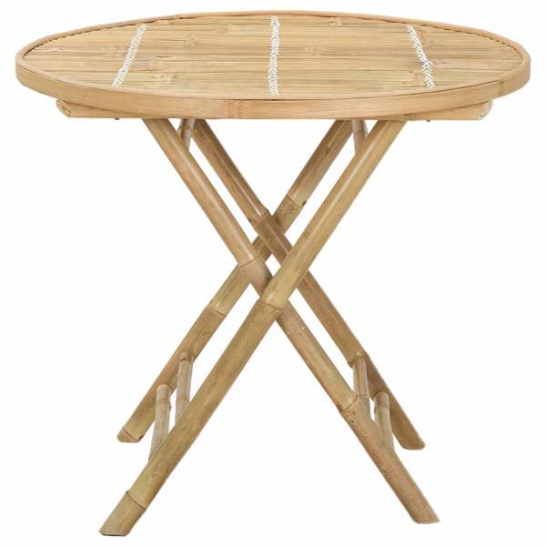 Gartentisch Natur 80 x 70 cm Bambus