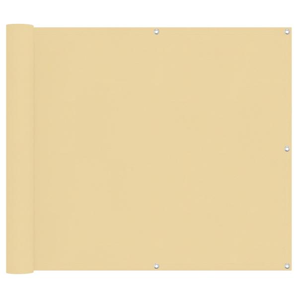 Balkonsichtschutz Sand 100 x 400 cm Oxford-Stoff
