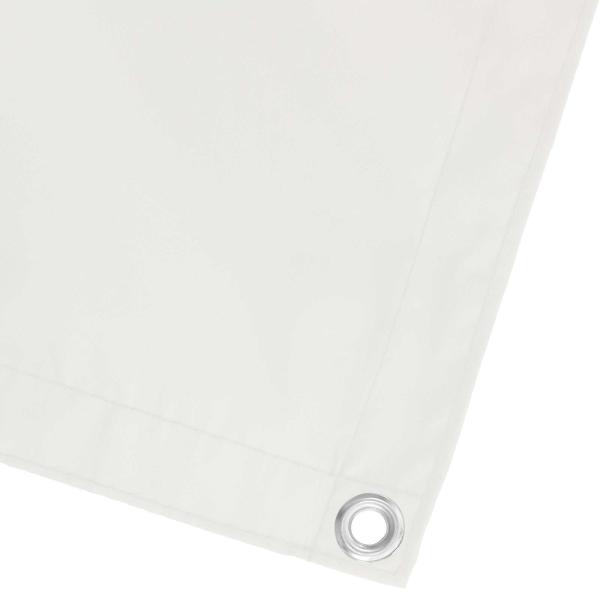 Balkonsichtschutz Weiß 110 x 1000 cm Oxford-Stoff