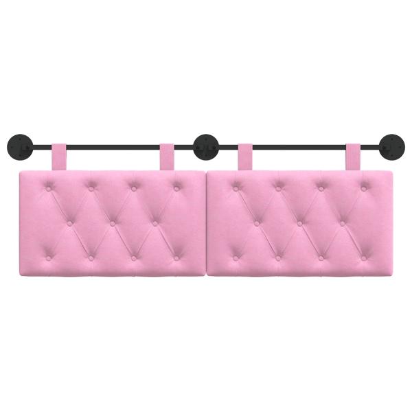 Hängendes Kopfteil Rosa Stoff