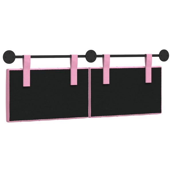 Hängendes Kopfteil Rosa Stoff