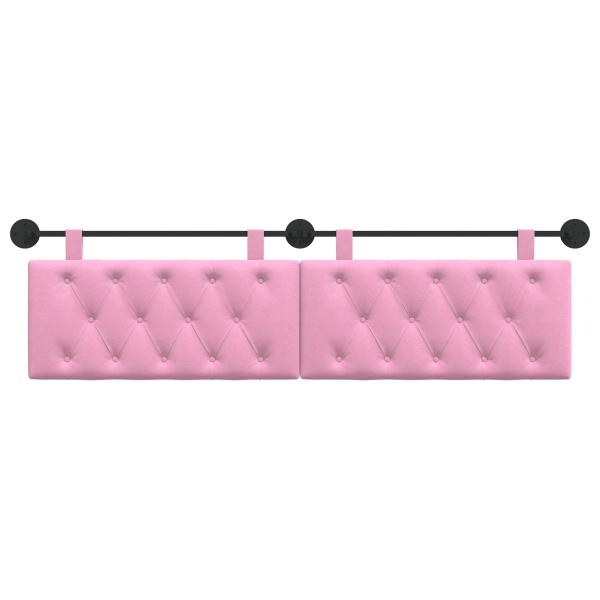 Hängendes Kopfteil Rosa Stoff