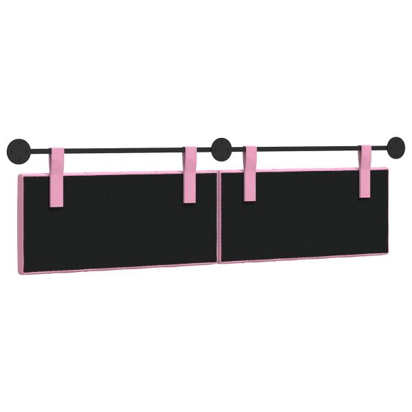 Hängendes Kopfteil Rosa Stoff