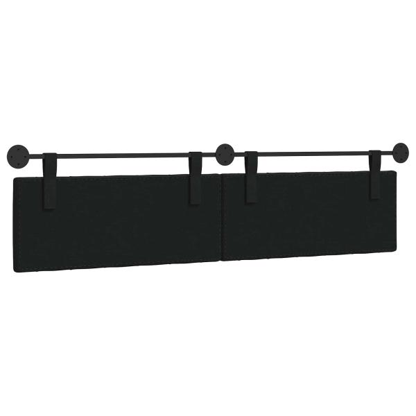 Hängendes Kopfteil Schwarz Stoff