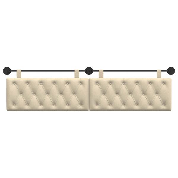 Hängendes Kopfteil Creme Stoff