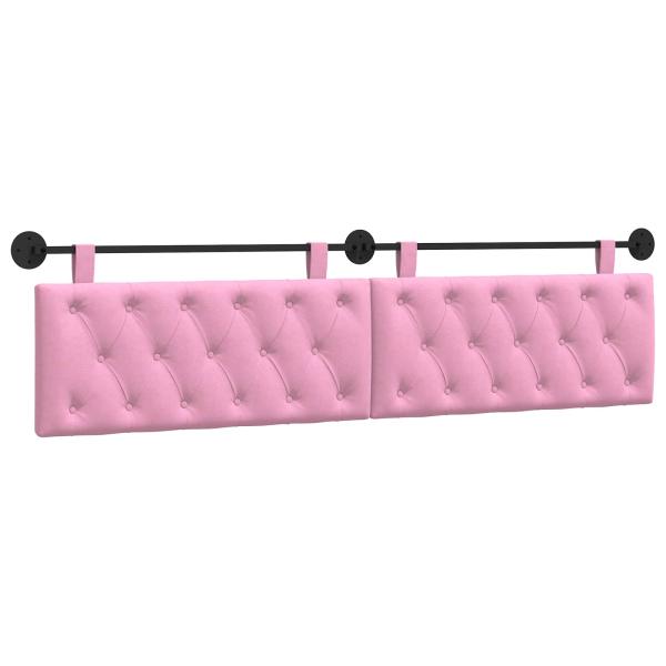 Hängendes Kopfteil Rosa Stoff