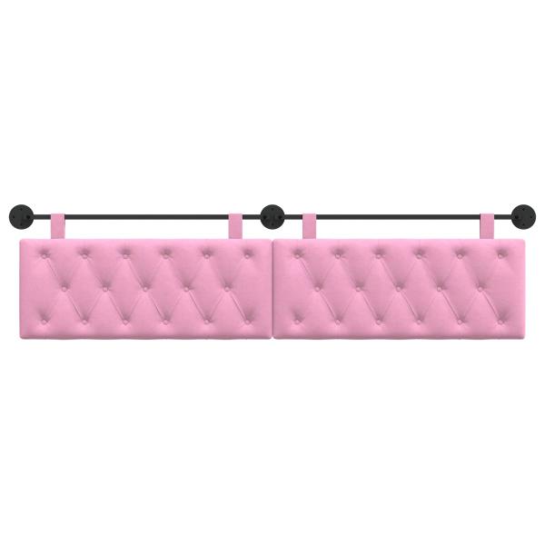 Hängendes Kopfteil Rosa Stoff