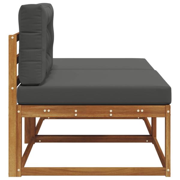 Sectional Sofa Einheiten mit Kissen 2 Stück Natur