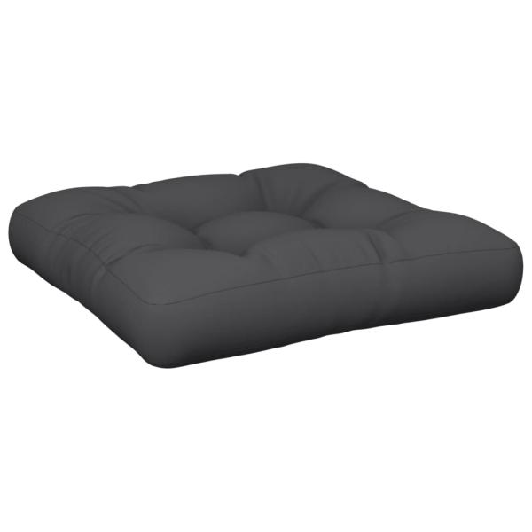 Palettenkissen Schwarz 60x61,5x10 cm Stoff