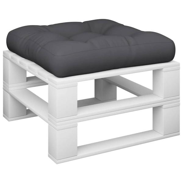 Palettenkissen Schwarz 60x61,5x10 cm Stoff