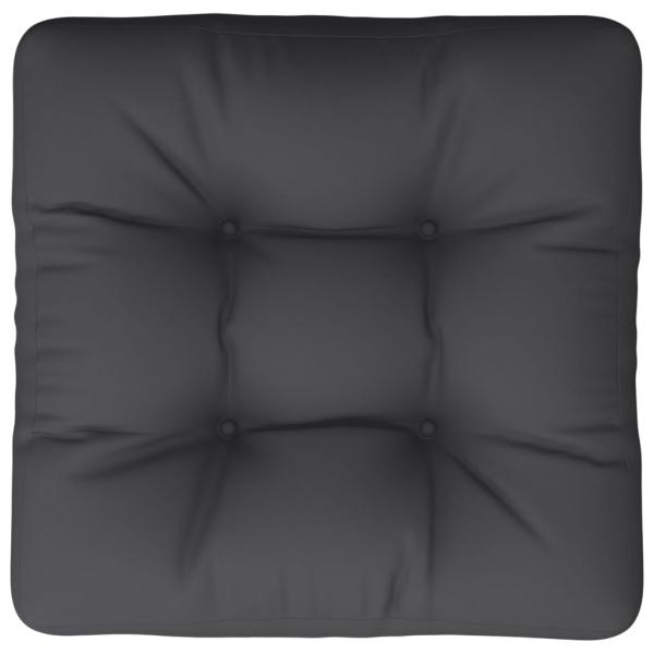 Palettenkissen Schwarz 60x61,5x10 cm Stoff