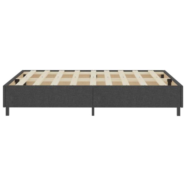 Boxspringbett Dunkelgrau Stoff 140x200 cm