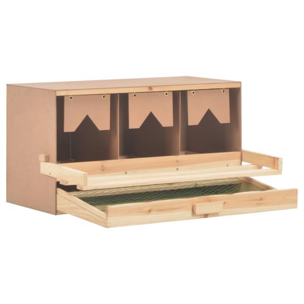 3er Legenest 72x33x38 cm Massivholz Kiefer