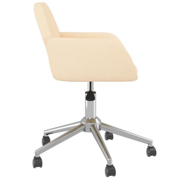 Esszimmerstühle 2 Stk. Drehbar Creme Stoff
