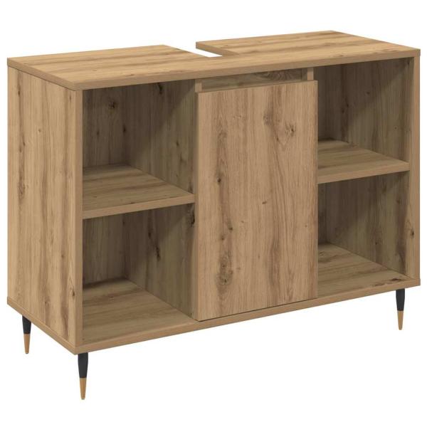 Badezimmermöbel-Set 3 stk. Artisan-Eiche 30 x 30 x 180 cm