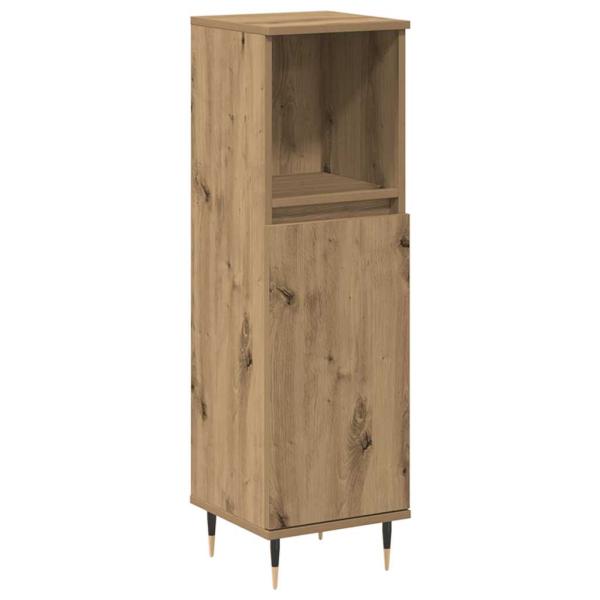 Badschrank Artisan-Eiche 30x30x100 cm Holzwerkstoff