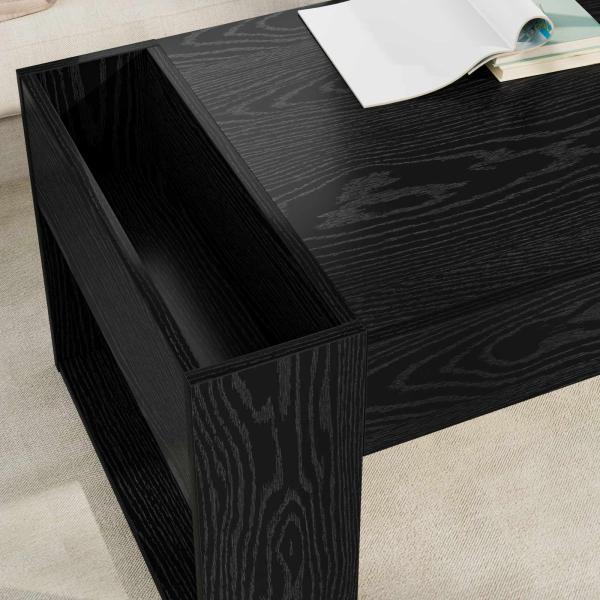 Couchtisch Schwarz Eichen-Optik 110 x 50 x 41 cm Holzwerkstoff