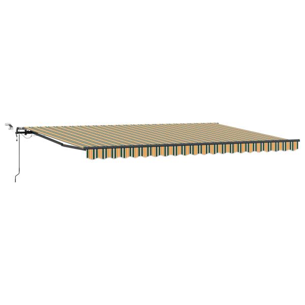 Markisenstoff mit Grün und Gelb 500 x 300 cm Polyester