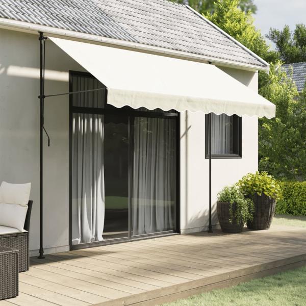 ARDEBO.de - Markisenvolant Creme Gestreift 300 cm