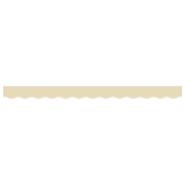 Markisenvolant Creme Gestreift 300 cm