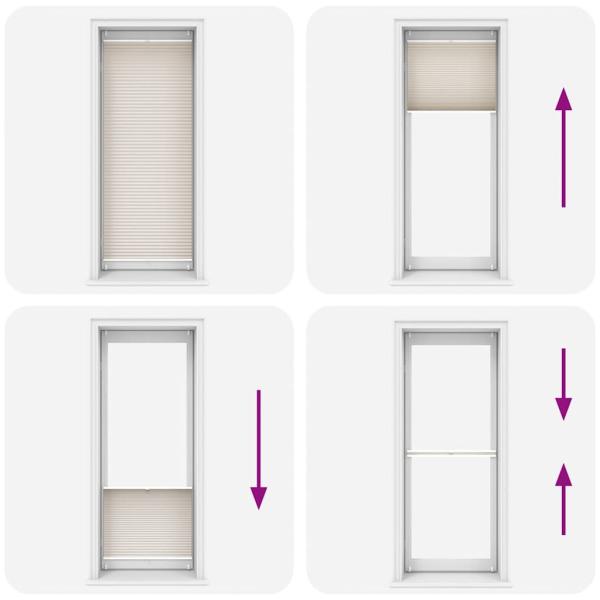 Plissee Faltrollo Rollo Jalousie Plisseerollo 90x200cm Creme