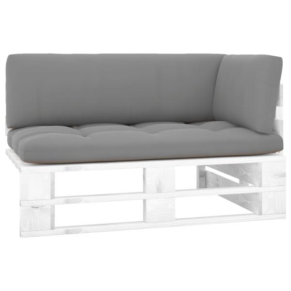 ARDEBO.de - Outdoor-Ecksofa Paletten Kiefernholz Imprägniert Weiß