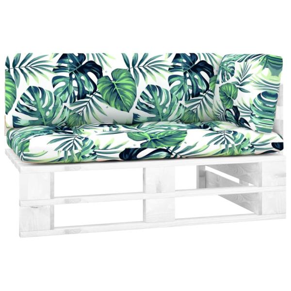 ARDEBO.de - Outdoor-Ecksofa Paletten Kiefernholz Imprägniert Weiß