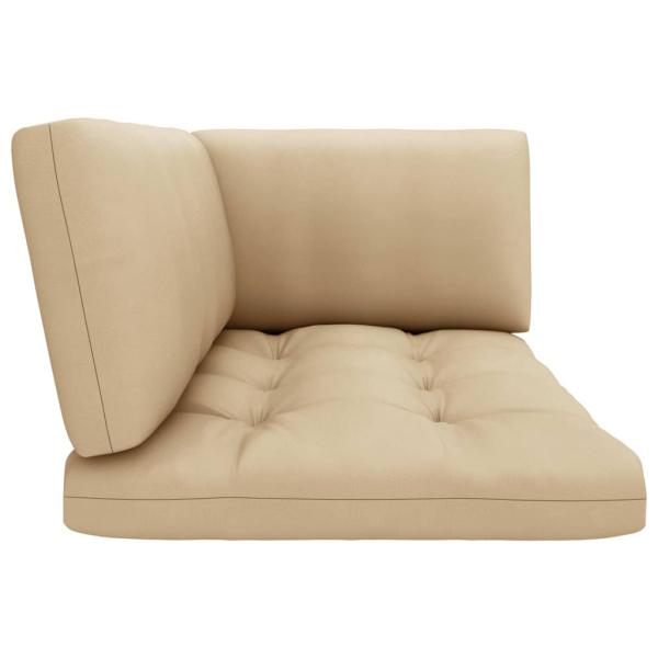 Garten-Ecksofa aus Paletten Schwarz Imprägniertes Kiefernholz