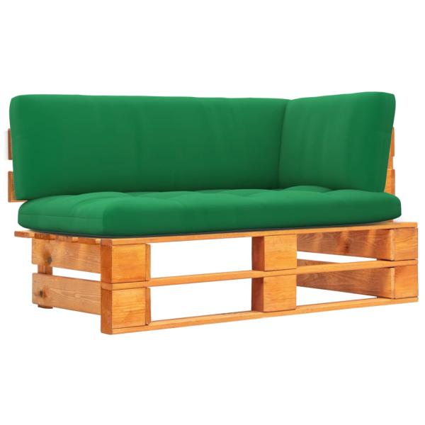 ARDEBO.de - Garten-Ecksofa aus Paletten Honigbraun Kiefernholz Imprägniert
