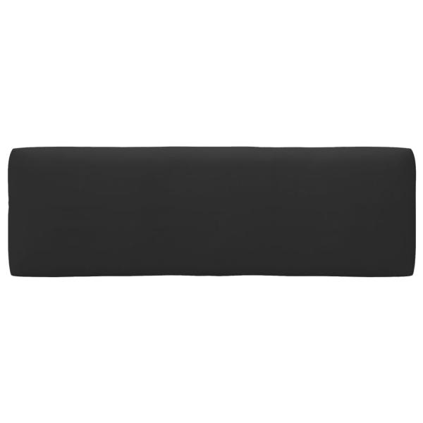 2-Sitzer-Palettensofa Schwarz Imprägniertes Kiefernholz