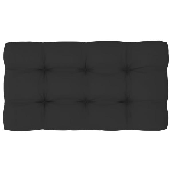 2-Sitzer-Palettensofa Schwarz Imprägniertes Kiefernholz