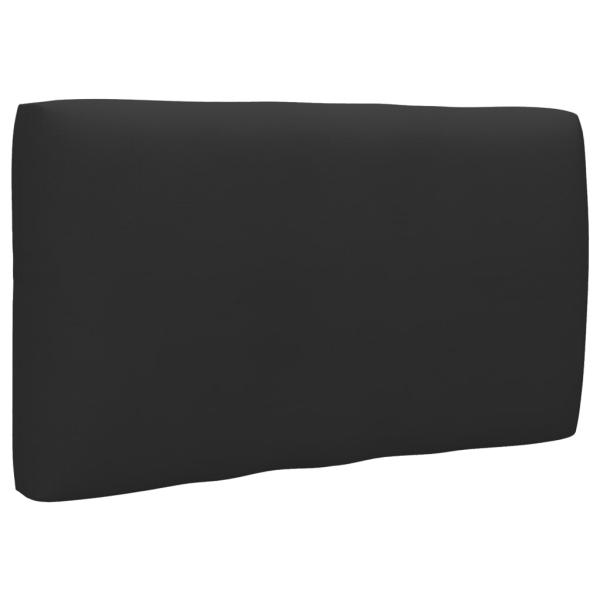 2-Sitzer-Palettensofa Schwarz Imprägniertes Kiefernholz