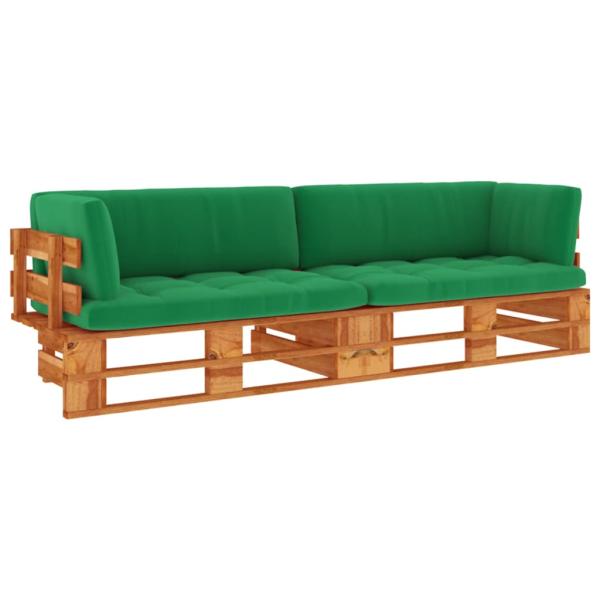 ARDEBO.de - 2-Sitzer-Palettensofa Honigbraun Imprägniertes Kiefernholz