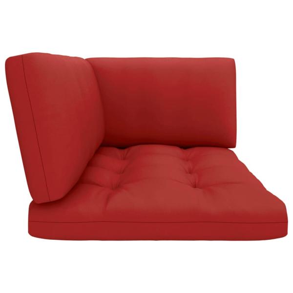 6-tlg. Paletten-Lounge-Set Weiß Imprägniertes Kiefernholz