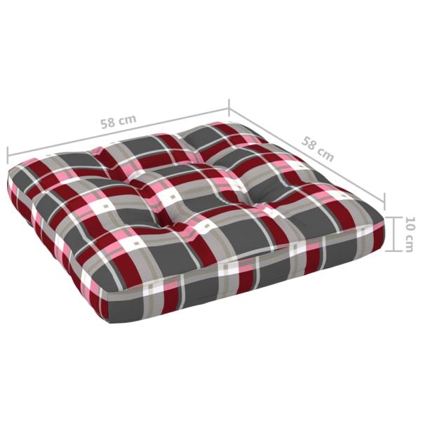 6-tlg. Paletten-Lounge-Set mit Kissen Imprägniertes Kiefernholz