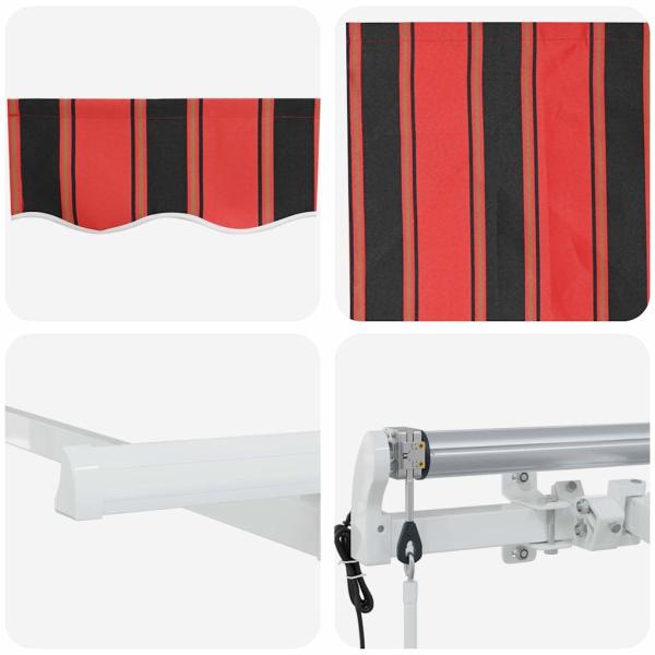 Einziehbare Markise Orange 300 x 200 cm Stoff